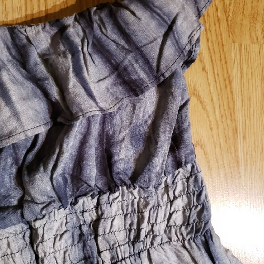 LEO MEETS VIRGO Tie Dye Off Shoulder Maxi Dress - Picture 9 of 12